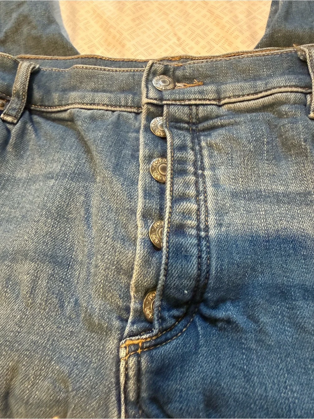 LOFT Medium Blue Ankle Crop High-Rise Jeans